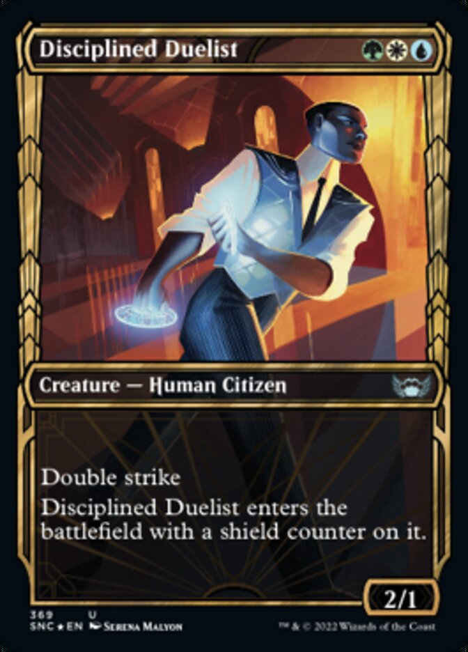 Disciplined Duelist (Showcase Golden Age Gilded Foil) [Streets of New Capenna] | The Time Vault CA