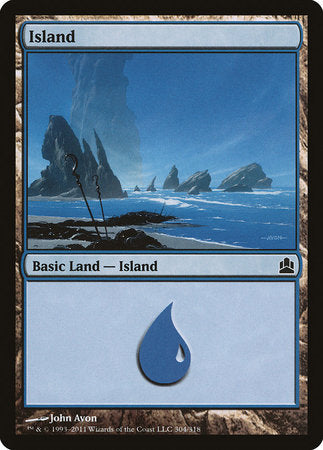 Island (304) [Commander 2011] | The Time Vault CA