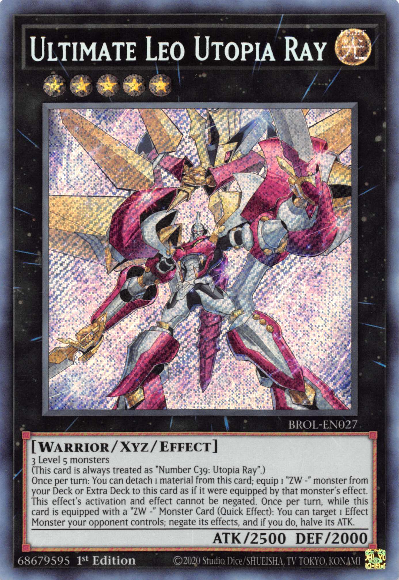 Ultimate Leo Utopia Ray [BROL-EN027] Secret Rare | The Time Vault CA
