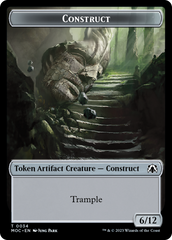 Phyrexian Golem // Construct Double-Sided Token [March of the Machine Commander Tokens] | The Time Vault CA