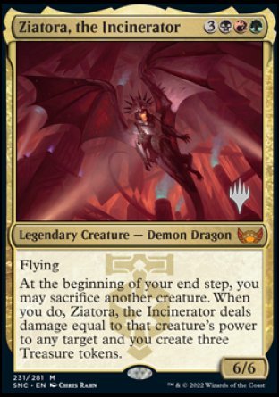 Ziatora, the Incinerator (Promo Pack) [Streets of New Capenna Promos] | The Time Vault CA
