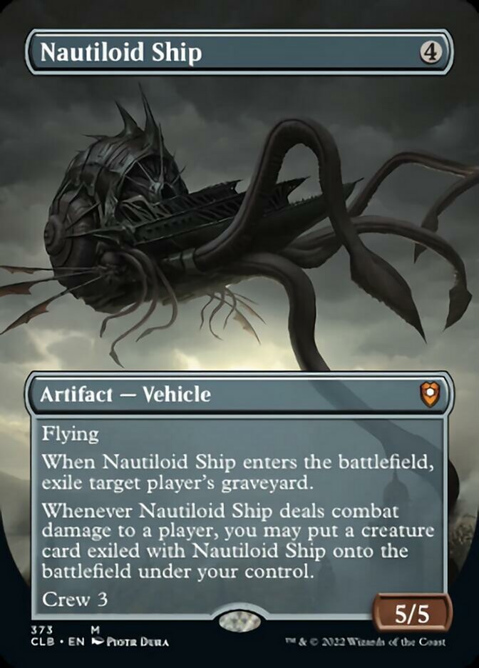 Nautiloid Ship (Borderless Alternate Art) [Commander Legends: Battle for Baldur's Gate] | The Time Vault CA