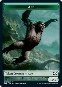 Ape // Elemental Double-sided Token [Double Masters Tokens] | The Time Vault CA