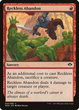 Reckless Abandon [Duel Decks: Speed vs. Cunning] | The Time Vault CA