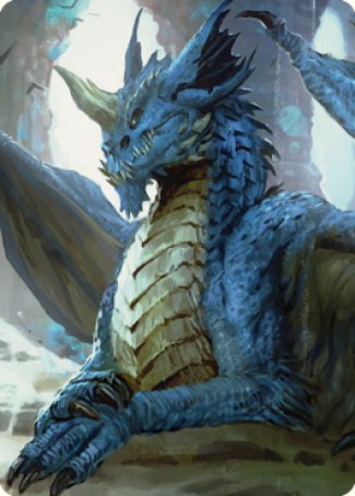 Young Blue Dragon Art Card [Commander Legends: Battle for Baldur's Gate Art Series] | The Time Vault CA