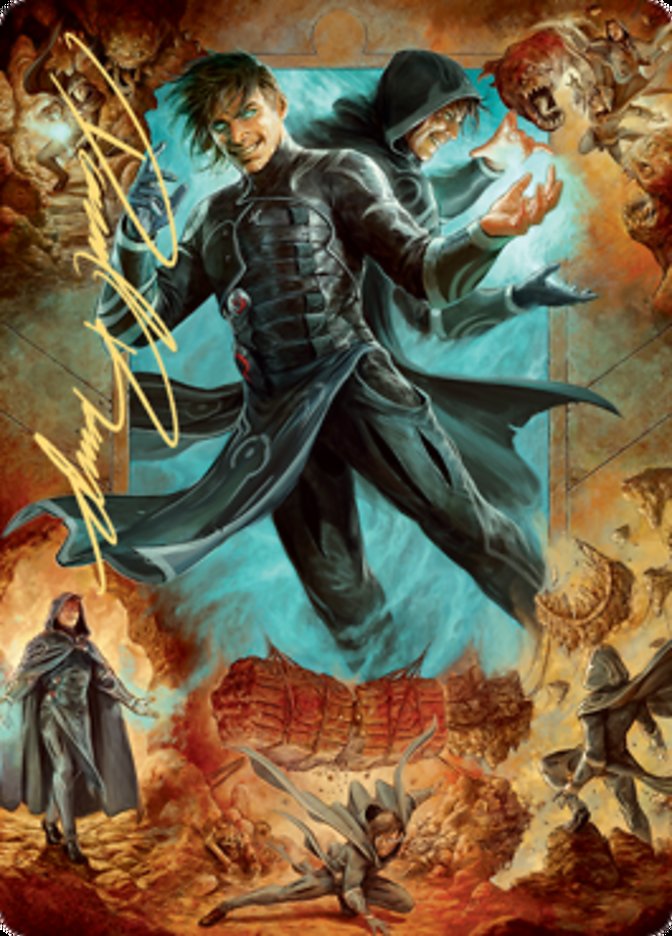 Jace, Mirror Mage 2 Art Card (Gold-Stamped Signature) [Zendikar Rising Art Series] | The Time Vault CA