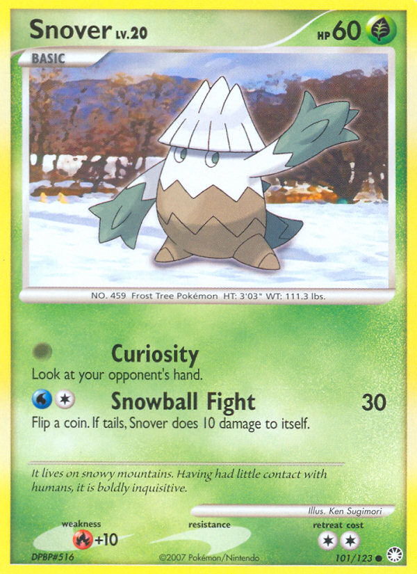 Snover (101/123) [Diamond & Pearl: Mysterious Treasures] | The Time Vault CA