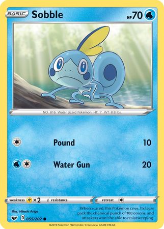 Sobble (055/202) (Premium Collection) [Sword & Shield: Base Set] | The Time Vault CA