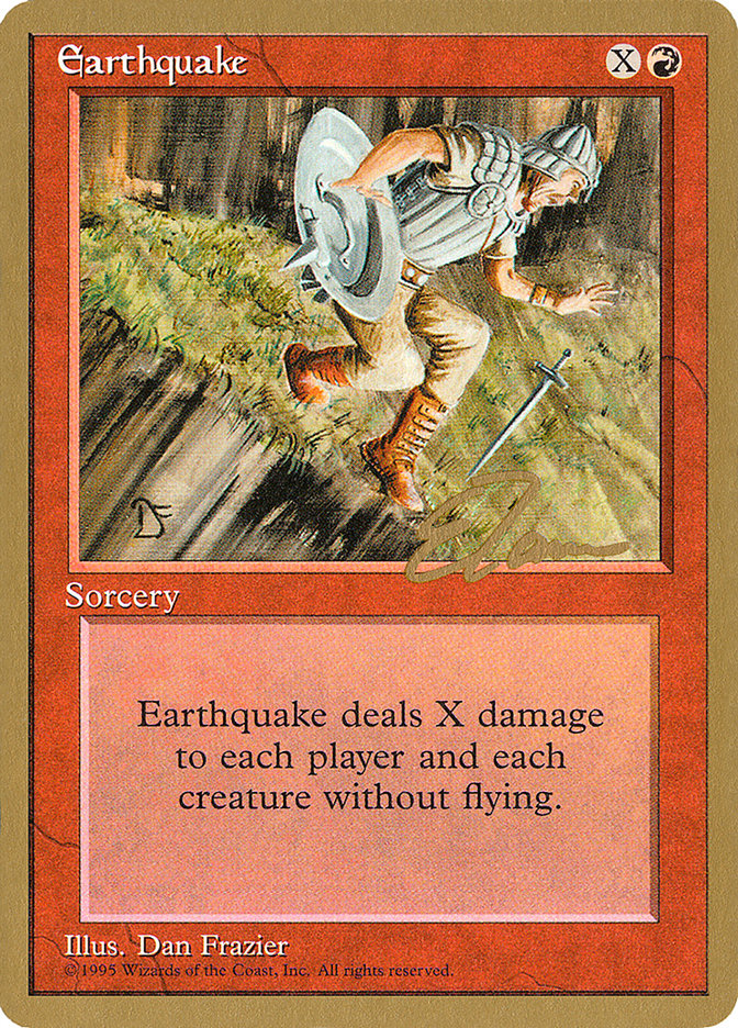 Earthquake (Eric Tam) [Pro Tour Collector Set] | The Time Vault CA