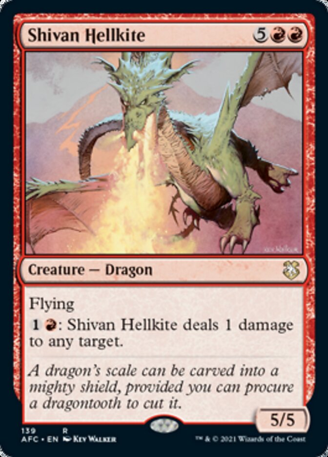 Shivan Hellkite [Dungeons & Dragons: Adventures in the Forgotten Realms Commander] | The Time Vault CA