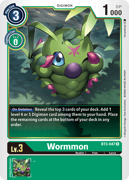 Wormmon [BT3-047] [Release Special Booster Ver.1.5] | The Time Vault CA