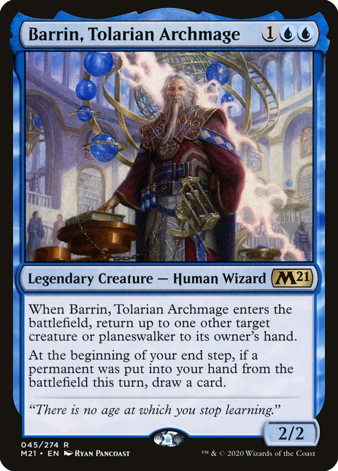 Barrin, Tolarian Archmage (Promo Pack) [Core Set 2021 Promos] | The Time Vault CA