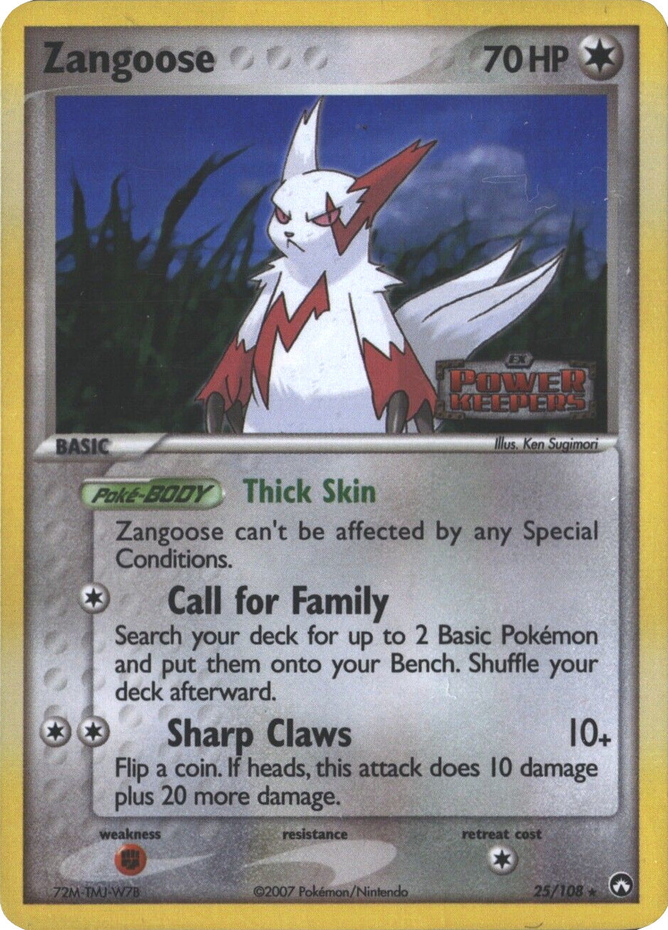 Zangoose (25/108) (Stamped) [EX: Power Keepers] | The Time Vault CA