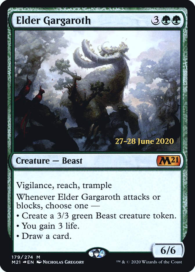 Elder Gargaroth  [Core Set 2021 Prerelease Promos] | The Time Vault CA