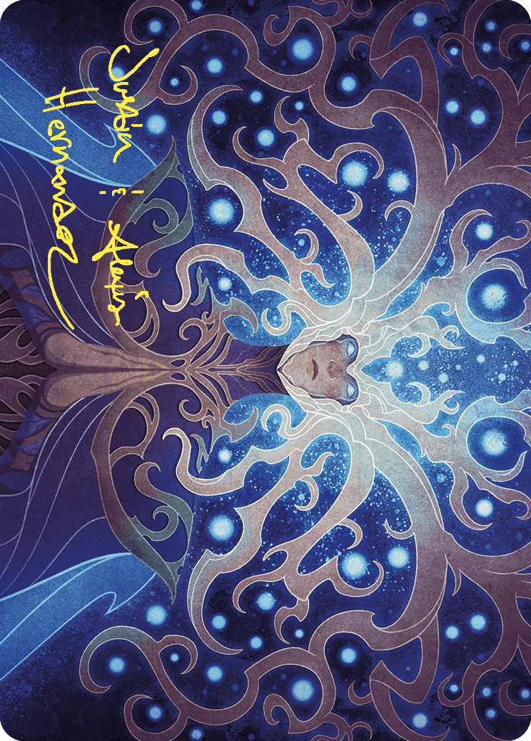 Omniscience Art Card (Gold-Stamped Signature) [Wilds of Eldraine Art Series] | The Time Vault CA