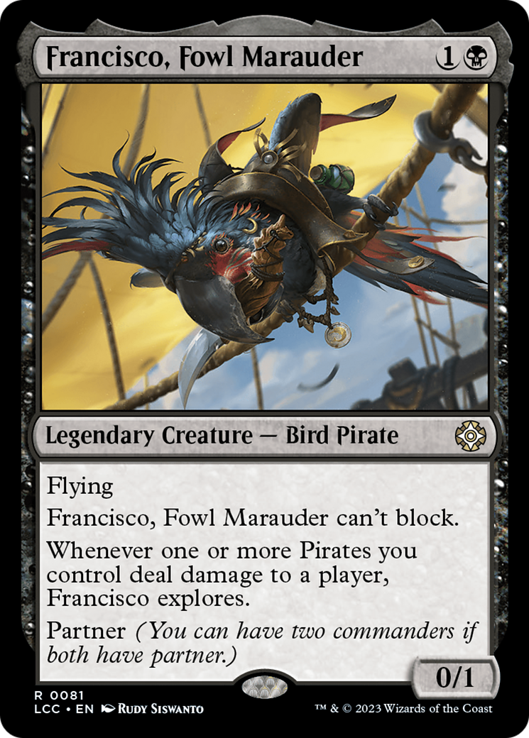 Francisco, Fowl Marauder [The Lost Caverns of Ixalan Commander] | The Time Vault CA