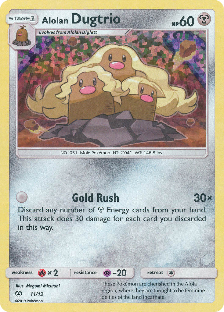 Alolan Dugtrio (11/12) [McDonald's Promos: 2019 Collection] | The Time Vault CA