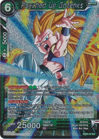 Psyched Up Gotenks (Foil) (EX01-07) [Mighty Heroes] | The Time Vault CA