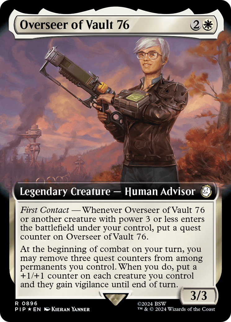 Overseer of Vault 76 (Extended Art) (Surge Foil) [Fallout] | The Time Vault CA
