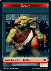 Smoke Blessing // Goblin Double-sided Token [Kamigawa: Neon Dynasty Commander Tokens] | The Time Vault CA