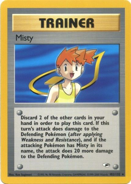 Misty (102/132) [Gym Heroes Unlimited] | The Time Vault CA