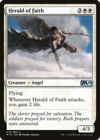 Herald of Faith [Core Set 2019] | The Time Vault CA