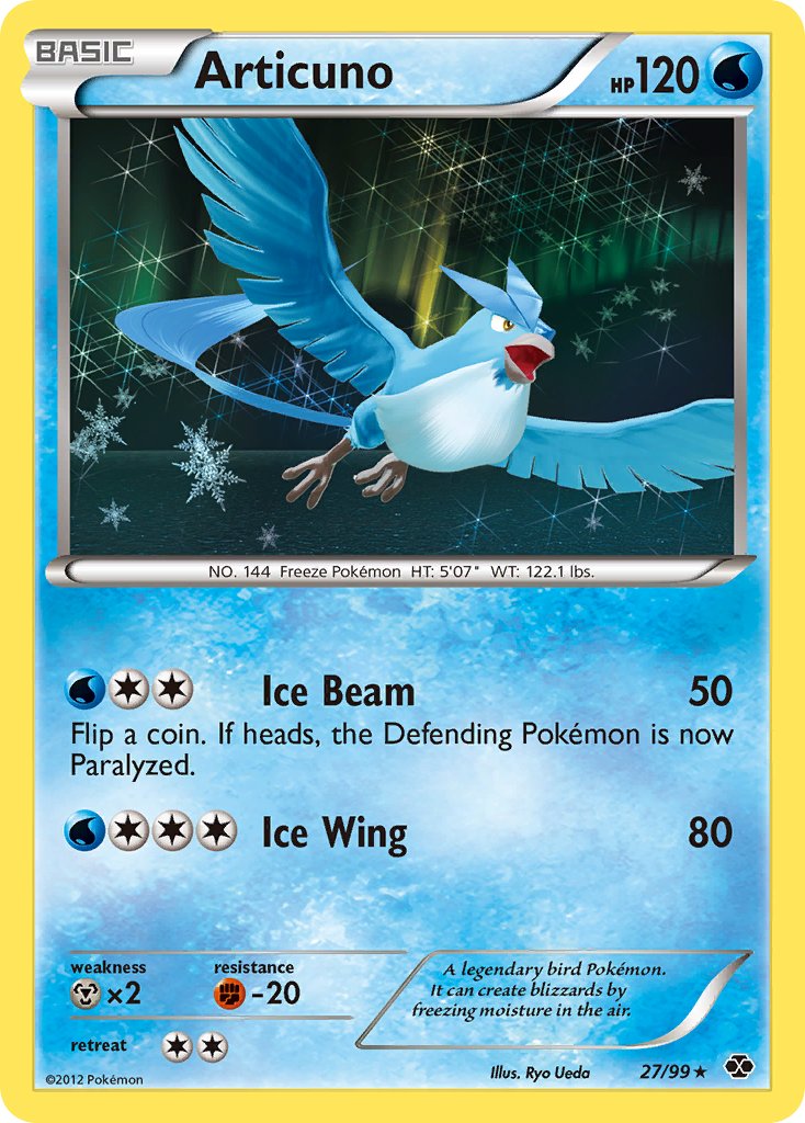 Articuno (27/99) (Blister Exclusive) [Black & White: Next Destinies] | The Time Vault CA