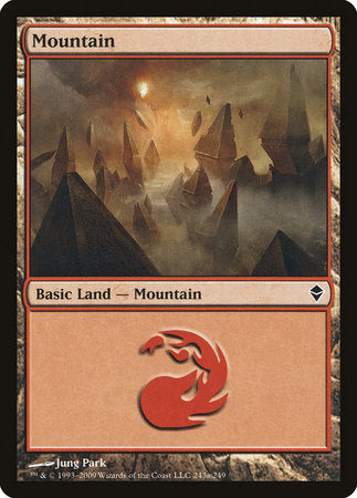 Mountain (243a) [Zendikar] | The Time Vault CA