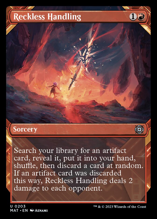 Reckless Handling (Showcase Halo Foil) [March of the Machine: The Aftermath] | The Time Vault CA