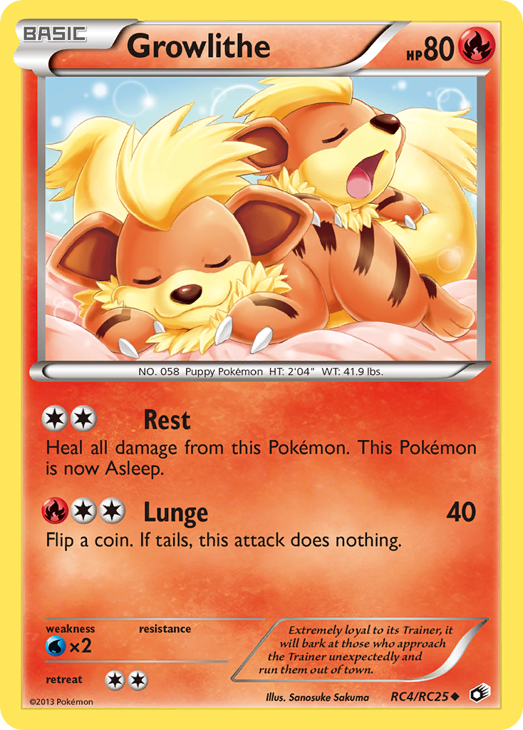 Growlithe (RC4/RC25) [Black & White: Legendary Treasures] | The Time Vault CA