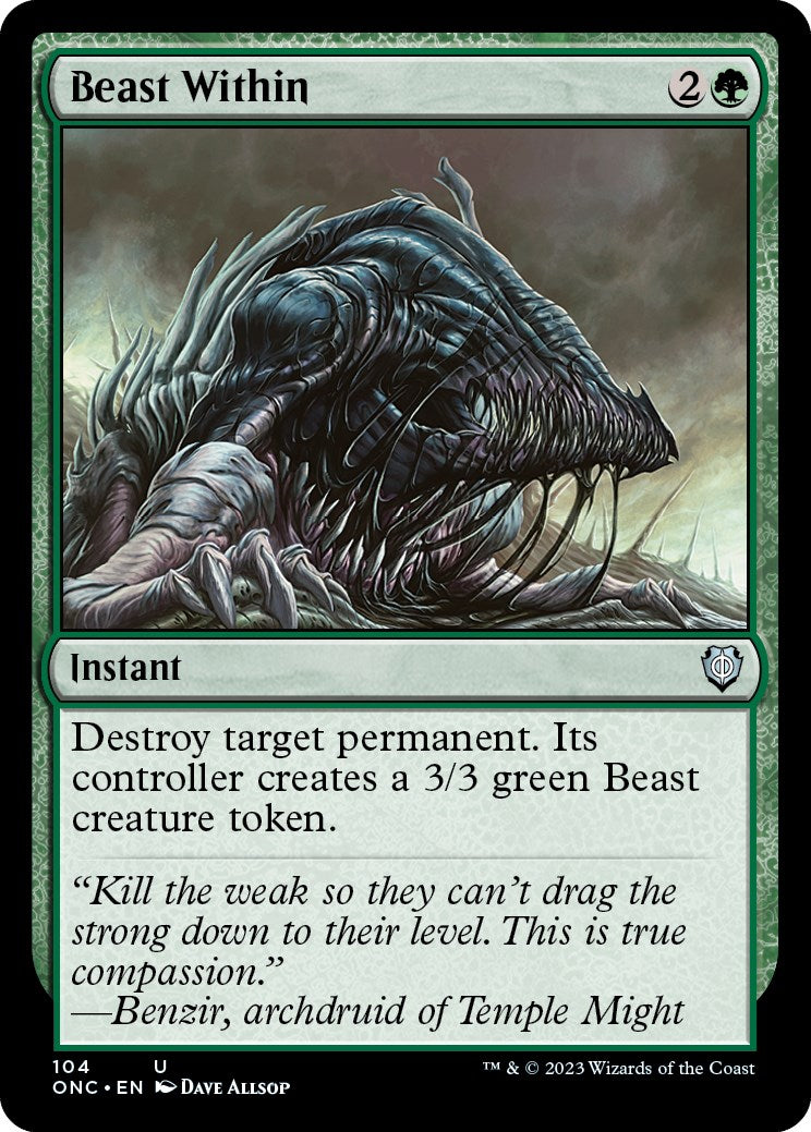 Beast Within [Phyrexia: All Will Be One Commander] | The Time Vault CA