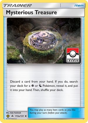 Mysterious Treasure (113a/131) (League Promo) [Sun & Moon: Forbidden Light] | The Time Vault CA