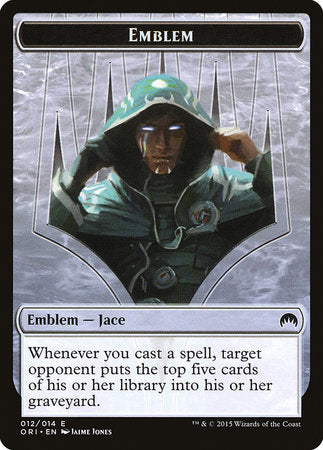 Emblem - Jace, Telepath Unbound [Magic Origins Tokens] | The Time Vault CA