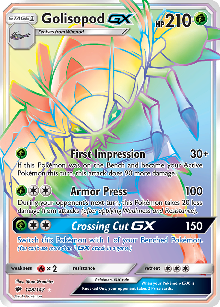 Golisopod GX (148/147) [Sun & Moon: Burning Shadows] | The Time Vault CA