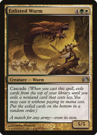 Enlisted Wurm [Planechase 2012] | The Time Vault CA