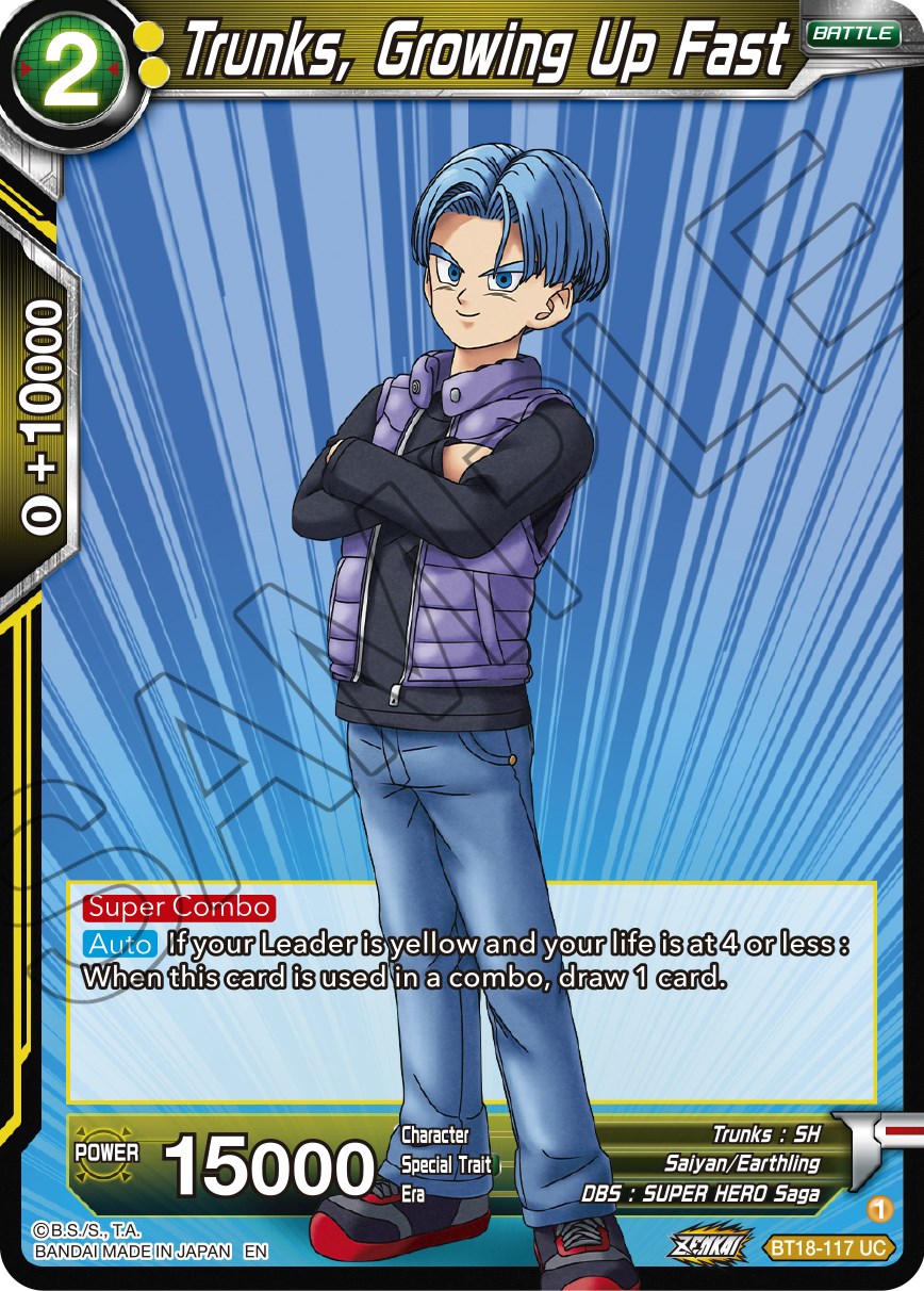 Trunks, Growing Up Fast (BT18-117) [Dawn of the Z-Legends] | The Time Vault CA