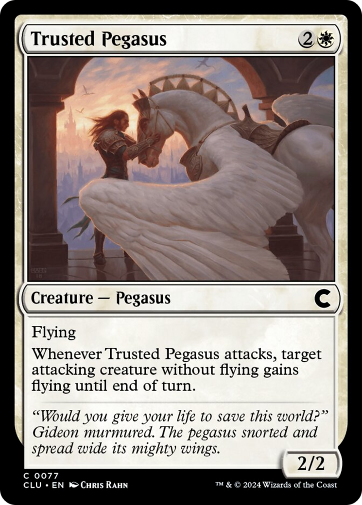Trusted Pegasus [Ravnica: Clue Edition] | The Time Vault CA