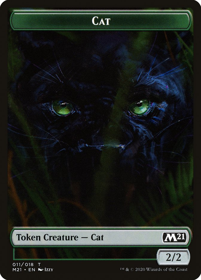 Beast // Cat (011) Double-sided Token [Core Set 2021 Tokens] | The Time Vault CA