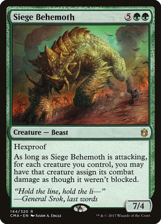 Siege Behemoth [Commander Anthology] | The Time Vault CA