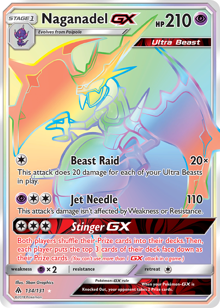 Naganadel GX (134/131) [Sun & Moon: Forbidden Light] | The Time Vault CA