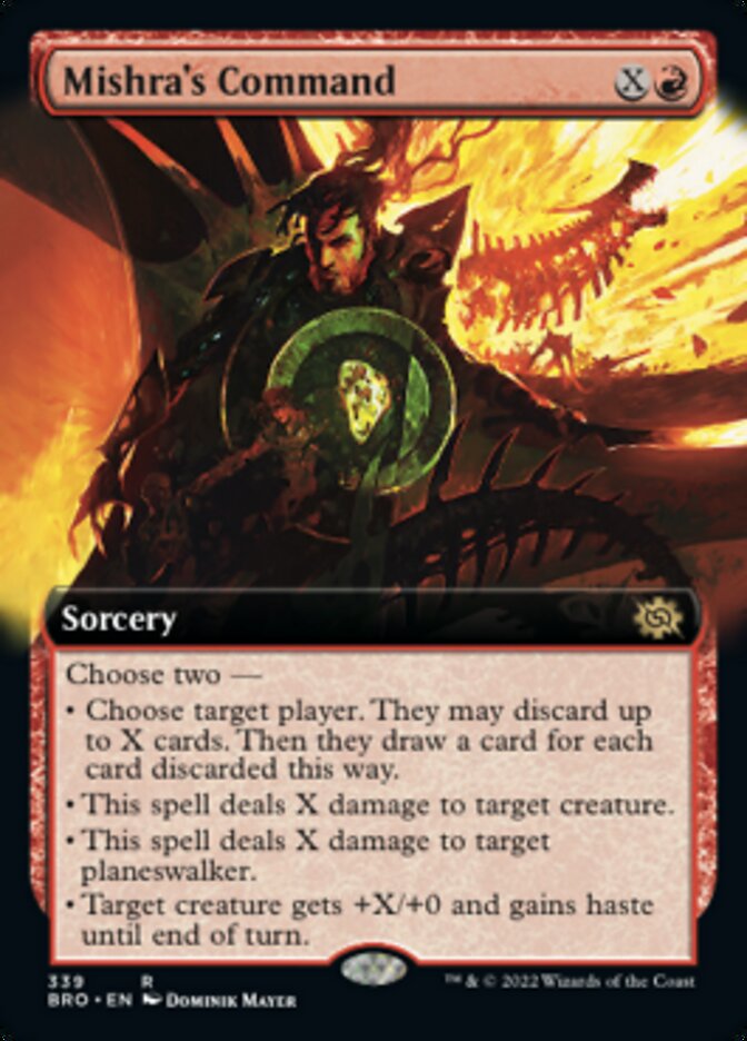 Mishra's Command (Extended Art) [The Brothers' War] | The Time Vault CA