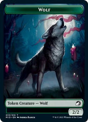 Rhino // Wolf Double-sided Token [Innistrad: Midnight Hunt Commander] | The Time Vault CA