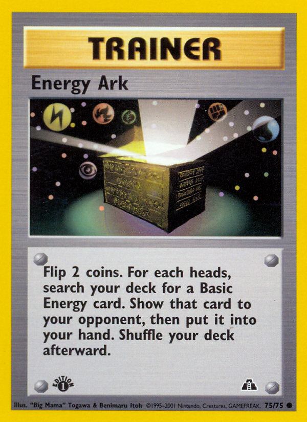 Energy Ark (75/75) [Neo Discovery 1st Edition] | The Time Vault CA