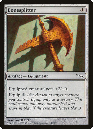 Bonesplitter [Mirrodin] | The Time Vault CA