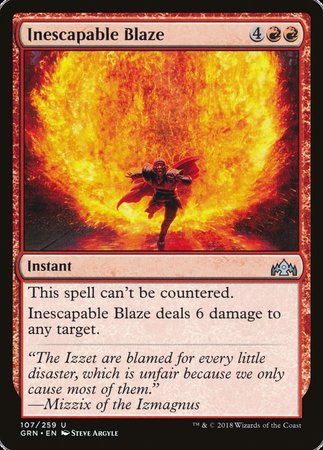 Inescapable Blaze [Guilds of Ravnica] | The Time Vault CA