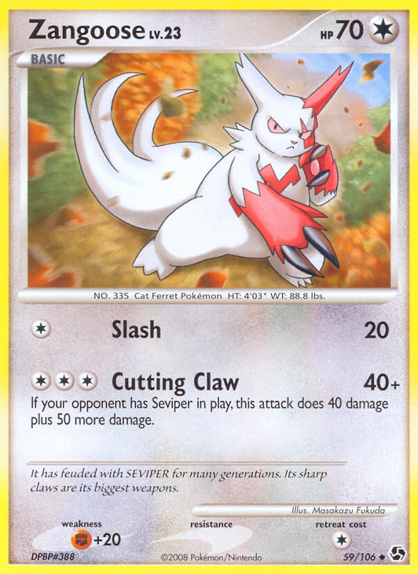 Zangoose (59/106) [Diamond & Pearl: Great Encounters] | The Time Vault CA