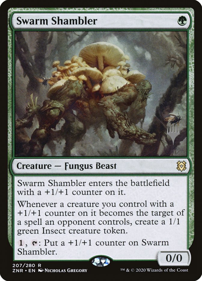 Swarm Shambler (Promo Pack) [Zendikar Rising Promos] | The Time Vault CA