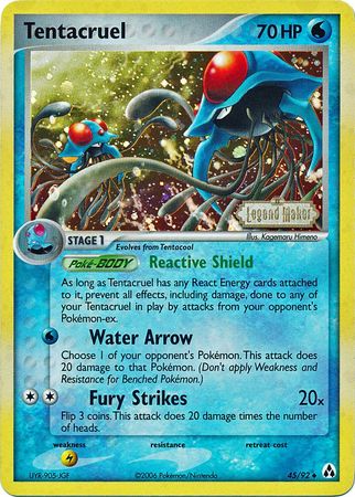 Tentacruel (45/92) (Stamped) [EX: Legend Maker] | The Time Vault CA