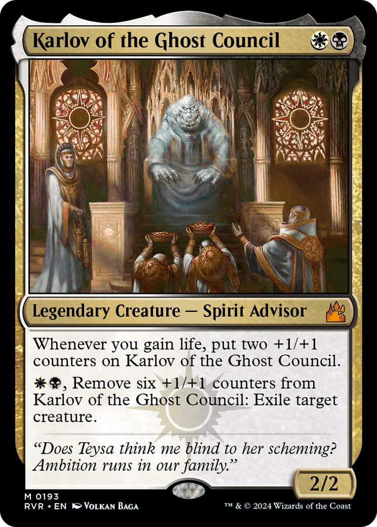 Karlov of the Ghost Council [Ravnica Remastered] | The Time Vault CA