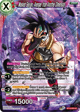Masked Saiyan, Avenger from Another Dimension (Uncommon) [BT13-003] | The Time Vault CA
